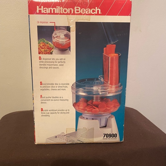 Hamilton Beach Blender Chef Food Processor Attachments Model 70900 New - Picture 2 of 4